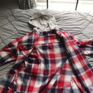 Flannel hoodie